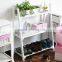 folding solid wood 3 tier shoes racks/ display shelf