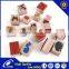 Square Wood Box Wooden + Rubber children toy stamps alphabet or animal OEM