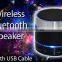 Wireless S09 Bluetooth Speaker Bluetooth Audio Mini Speaker Support TF Card Built-in Mic With 3 LED Light Ring Earphone Port
