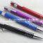 colored aluminium ball pen with parker refill