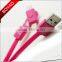 New Products universal rotating usb charging cable, 360 Rotating 2 in 1 usb charging cable for Iphone