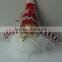 Wholesale grey hat metal legs standing santa clause plush toy decorations