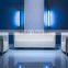 2016 Office Sofa Set 1+1+3 Red Leather Sofa With Solid Wood Legs