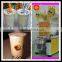 wholesale High quality plastic cup with lid and straw for boba bubble tea