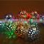 two color metal hollow ball led string light for Christmas Iindoor and outdoor decorative