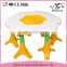 Hot selling cheap plastic chair adjustable kids study table
