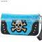 WESTERN WHOLESALE WOMENS RHINESTONE SKULL WALLETS