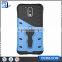 Wholesale Mobile Phone Accessories Back Cover For Motorola Moto G4 / G4 Plus TPU+PC Kickstand Hybrid Armor Case Paypal Accept
