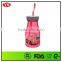 12oz bpa free reusable clear plastic soda water bottle with straw