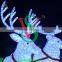 waterproof outdoor acrylic horse carriage christmas decoration light