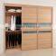 Solid wood Veneer MDF high glossy bedroom wardrobe