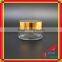 glass jar cosmetics cream empty jar in glass eye cream
