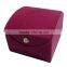 custom logo printed luxury packaging velvet jewelry ring box