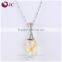Wholesale Glass Bottle 925 Sterling Silver Diffuser Essential Oil Pendant