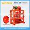 best selling automatic block and interlock machine with concrete mixer