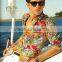 Hawaii flower Coconut sailing pattern short/long-sleeve beach party Shirt menwear Soft cotton wholesale vocation