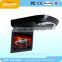 Super slim 10.1" LED screen Flip down Roof mount Car Monitor Player with Two Videos Input