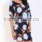 Pretty Steps 2016 Fashion Women Autumn Slim Dress Half Sleeve Printed Women Dresses