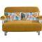 Cheap and lovely fabric folded sofa cum bed with round armrest