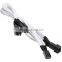 Y-cable 3 x 3 Pin Fan Adapter Wire Sleeved Cable 60cm White