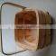 2014 Best-selling! Small wooden baskets with handle for promotion