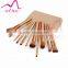 2017 new style 12pcs makeup brush for cosmetic with steel box