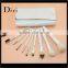 Private Label Makeup Brush Set Goat Hair Make up Brushes White Makeup Brush Sets