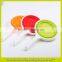 Folding colander,silicone Folding colander,Folding colander with handle, folding vegetable colander,Folding leaking basket