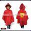 New popular polyester waterproof Pullover Superhero Batman Raincoat kids