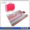 Factory supplied foldable weighted microfiber beach blanket