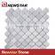 Newstar Cheap White Carrara Marble Lantern Mosaic Tile Backsplash Wall