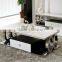C363 Modern Style Living Room Furniture Marble Top Wood Coffee Table