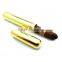 Custom Logo Gold Plated Cigar Tube, Exquisite Metal Cigar Tube