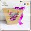 2017 new design Craft paper flower bag/ craft bag with window for flower