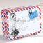 Small Rectangular Tin Storage Jars Jewelry Gift Box Letter Card Case Holder Deco
