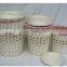 wicker material hand woven folding laundry basket with legs