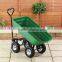 Easy to assemble Folding Plastic tray garden dump tool cart TC4253