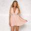 Deep V Neck Sexy Western Casual Dresses