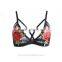 sexy underwear woman transparent nighty lingerie sexy hot lace hollow out sexy girls preteen underwear flower embroidery bra