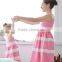 Elegant Lace Embroidered Dresses Mother Daughter Clothes New Summer Dress