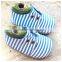 Blue suede leather cheap price wholease baby shoes