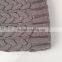 Myfur Light Grey Popular Design Cable Knit Hat with Removable Raccoon Fur Pom Pom