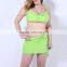 Nylon Plus Size High Waist Tankinis Set