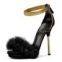 Kelis Suede Python Ankle-Strap Platform Sandals LTYK0070