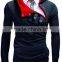 Wholesale men custom made two tone hoodies plain hoodie with side zipper