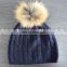 Factory wholesale pure knitted cashmere winter hats for women