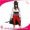 Sexy Spanish Adult Animal Tamer Ringmaster Costume with black cape and hat for Fancy Party