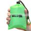 Green Compact outdoor waterproof picnic blanket with LOGO portable foldable parachute nylon ripstop blanket picnic