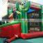 jungle inflatable bouncer slide twist / inflatable bounce house twist combo / inflatable bouncy castle jungle