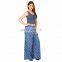 Women's Wear Floral Printed Trousers Loose Wide Leg Summer Seasonable 100%Cotton Long Palazzo Pants Yoga Cotton Pants